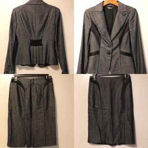 Bebe 5 piece Herringbone Suit